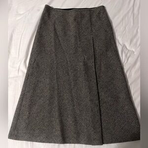 Collepoi Vintage Wool blend herringbone Women Midi Skirt Size 6